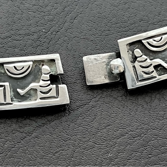 Los Ballesteros vintage sterling silver 925 panel necklace - Picture 5 of 7